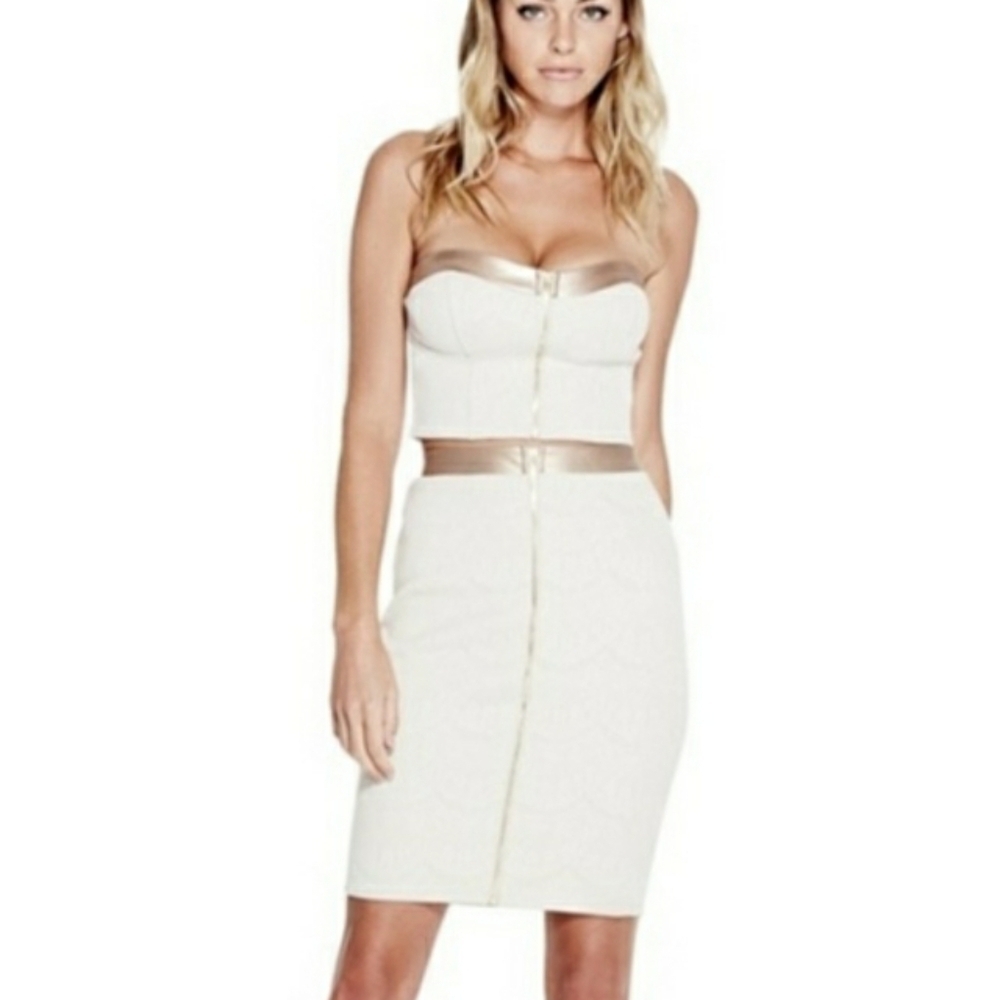 NEW G by GUESS Zip Front Skirt SZ S